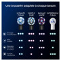 Oral-B Lot De 10 Brossettes De Rechange Ultimate Clean, AUTHENTIQUES, Noires, Brossage En Profondeur, Elimination De La Plaque D