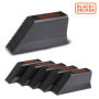 BLACK+DECKER Blocs de Rangement de Coffre - Ensemble de 6 - Organisateur de Coffre - pour Valises, Cartons de Déménagement, Cour