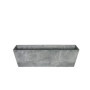 Ivyline Artstone Pot de Fleurs, Jardinière Ella, résistant au Gel et ultraléger, Gris, 55x17x17cm
