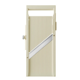 HENDI Mandoline japonaise Shōgun, trancheuse manuelle avec lame plate réglable (1-5mm), 380x180x(H)45mm, acier inoxydable, ABS, 