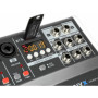 VONYX VMM-K402 Table de Mixage 4 Canaux avec DSP - USB, 2x Entrée Mic/Ligne Mono, 1 x Entrée Ligne Stéréo Jack 6,35mm, Sortie pr