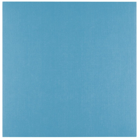 Florence Papier Cartonné en Lin Bleu 250 g – Papier Scrapbooking 30,5 x 30,5 cm – Mountain Lake – Papier Cartonné Couleur – Invi