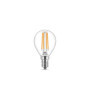 Philips ampoule LED Sphérique E14 60W Blanc Chaud Claire, Verre