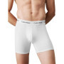 Calvin Klein Homme Lot de 3 Boxers en Coton Extensible - Blanc/Gris/Noir - Taille XL