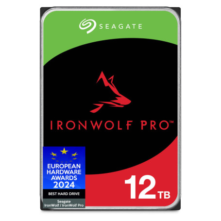 Seagate IronWolf Pro 12To, Disque dur d'entreprise interne NAS HDD, CMR, 3.5 Pouces, SATA 6Goits/s, 7 200 tr/min, 256 Mo de mémo