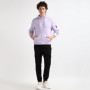 Calvin Klein Jeans Homme Sweat à Capuche Badge avec Capuche, Violet (Pastel Lilac), XXS