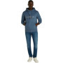 Calvin Klein Jeans SEASONAL MONOLOGO REGULAR HOODIE Sweat à capuche Homme, Bleu (Blue Coast), 6XL