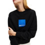 KARL LAGERFELD JEANS Femme Sweat À Logo Encadré Coupe Classique, Noir, M