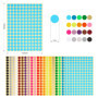Elalove 3300 Gommettes Rondes Autocollantes en 20 Couleurs Vives - Pastilles Autocollantes Repositionnables 10mm pour Organisati