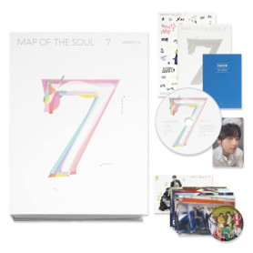 HYBE Ent. Album BTS - MAP OF SOUL : 7 [ 1 ver. ] Forfait + livre photo + livre lyrique + CD + mini livre + carte photo + carte p