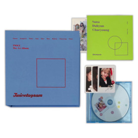 JYP Ent. - Album Musical TWICE - 1er Album [TWICETAGRAM] (Version C) - CD + Livret + Autocollant de Couverture + Photocards + Bo