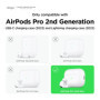 elago Coque en Silicone Compatible avec Apple AirPods Pro 2ème Génération Étui, Etui Housse de Protection, LED Frontale Visible,