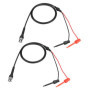 Oumefar BNC à Double Mini Crochet de Test Pinces à Plongeur sonde oscilloscope Machine câble de Test câble coaxial avec Double F