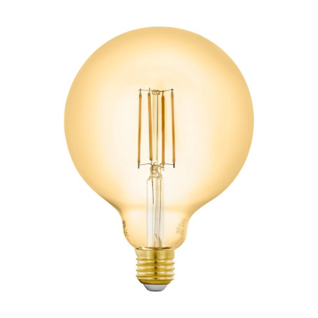 Eglo connect.z Ampoule LED E27 connectée, G125, ZigBee, contrôlable par appli et commande vocale, dimmable, blanc chaud, 650 lum