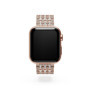 Swarovski Bracelet princesse scintillant, pour Apple Watché 40 mm et 41 mm, ton doré rose, finition doré rose