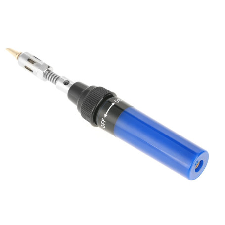Fer à souder au gaz sans fil Butane gaz chalumeau fer à souder pistolet à souder stylo outil 1300 (bleu)