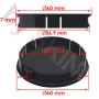 SkinoEu 4 x 60mm ABS Noir Cache-Moyeu Capuchons De Centre Enjoliveurs De Roue Voiture Cache Moyeux Jante Universel Cache-Moyeux 