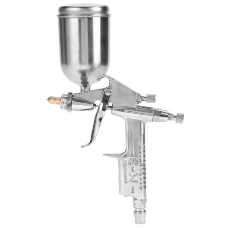 Pistolet Pulvérisateur, Buse Professionnelle 0,5 Mm 125 Ml Mini Pistolet Pulvérisateur Pneumatique pour Réparation de Peinture d