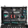 Brüder Mannesmann Tools Set Tool Box, 1 Piece, M29067, Noir
