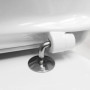ABATTANT WC COMPATIBLE | FORME O UNIVERSELLE | FACILE INSTALATION ET NETTOYAGE | CHARNIERE INOX | LUNETTE TOILETTE RÉSISTANT AUX