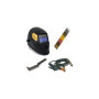 Mecafer 460940 First 140 Kit Poste à souder Inverter MMA Electrodes 140A Max avec cagoule LCD