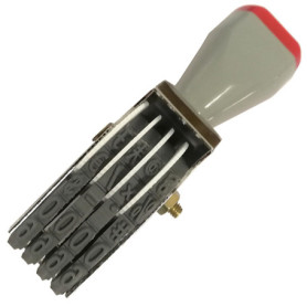 WANLIAN 4 chiffres rouleau timbre numéro personnalisé timbre en caoutchouc symbole roue de roulement timbre multifonction bricol