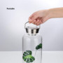 Bouteille d’eau en Verre 1,5 Litres, Gourde en Verre Verre Borosilicaté Écologique avec Protection Néoprène Houss sans Bpa