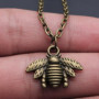 EPRHAY Lot de 50 Pendentif Abeille en Alliage de Bronze Antique en forme d'abeille et Abeille en Bronze Antique