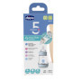 Chicco Biberon débit lent bio-fonctionnel 150 ml, Bleu Ciel, Perfect 5