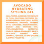 CANTU - Gel coiffant hydratant à l'avocat sans alcool - Femme - 524 g - Définition forte et nutrition sans effet cartonné