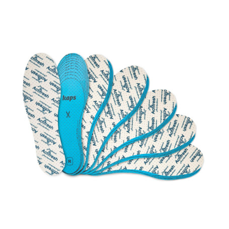 Ensemble de 6 Paires de Semelles de Chaussures Hygiéniques Actifresh avec Technologie Antibactérienne Suisse de Sanitized, Fabri