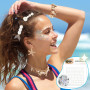 Beipegin Accessoires de Deguisement Sirene Femme Fille,Collier Coquillage Bracelet Coquillage Étoile de Mer Pince à Cheveux Pail