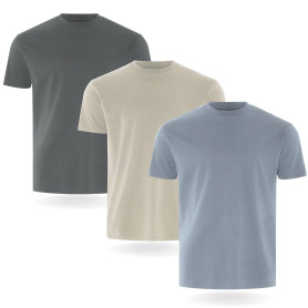 FM London Lot de 3/5 t-Shirts pour Hommes - T-Shirts de qualité supérieure avec Design légèrement ajusté