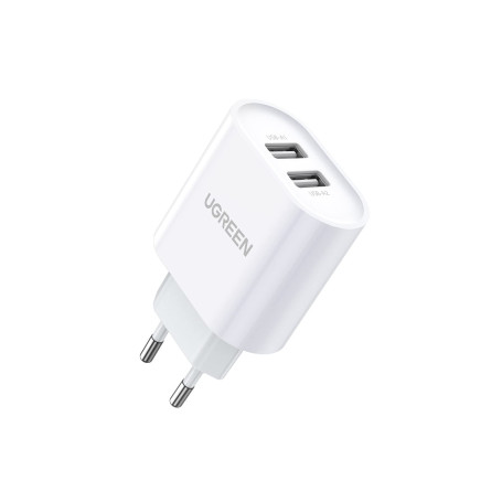 UGREEN Chargeur Secteur USB 2 Ports 17W 3.4A avec Technologie Intelligente Compatible avec Liseuses Tablettes iPad iPhone TV Sti