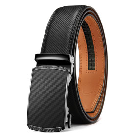 CHAOREN Ceinture Homme,avec Boucle à Cliquet Automatique, Ceinture de 35mm de Large, taille ajustable