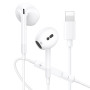 Écouteur Filaires iPhone [Certifiés MFi] Écouteurs Intra-Auriculaires avec Micro et Contrôle du Volume, Casque Antibruit Stéréo 
