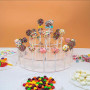 Shirene Baton Pop Cake,200 Pièces Batonnet Pop Cake 10cm Sucette Baton Sucette Pop Cake Bâtonnets en Papier pour Gâteaux pour Fa