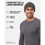 DANISH ENDURANCE Bonnet en Laine Mérinos, Bonnet Thermique Automne-Hiver, Bonnet de Pêcheur, pour Hommes et Femmes