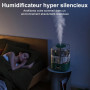 Vankarr 5L humidificateur d'air chambre,humidificateurs d'air bébé,Silencieux Smart Humidificateurs,Buse 360°,BPA Free Avec Plus