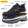CYKYGGO Chaussures de Sécurité Hommes Femme légère Chaussures de Travail Confortable Embout Acier Protection Baskets De Sécurité