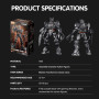BLOKEES - Transformers Classic Class 03 Scourge | Rise of The Beasts - Kit Modèle à Assembler - sous Licence Officielle Transfor