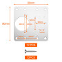 Lestiven 12 PCS plaque reparation charniere porte, kit de réparation charnière meuble, hinge repair kit, charnières d'armoire en