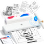 Phomemo M834 Imprimante Thermique A4, Imprimante Portable sans Encre, Connexion Smartphone Via Bluetooth, Supporte Le Papier The