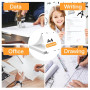 Dulynva 200 Feuilles Papier Thermique A4 Imprimante Séchage Rapide Compatible avec les Imprimantes Thermiques A4 pour Fichiers, 