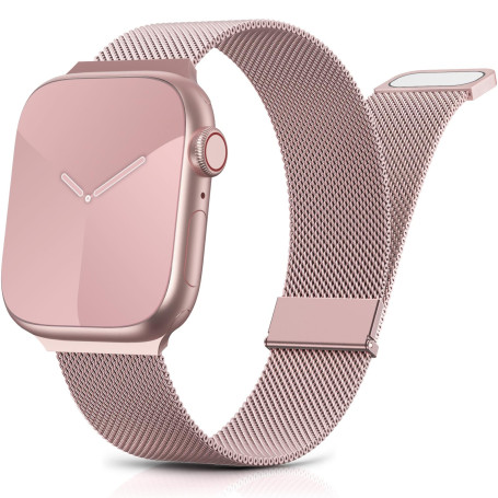 Métal Bracelet Compatible avec Bracelets Apple Watch 40mm 41mm 38mm 42mm 44mm 45mm 46mm 49mm Magnétique Métal bracelet pour iWat