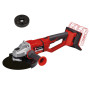Einhell Professional Meuleuse d’angle Ø230mm sans fil AXXIO 36/230 Q Solo - Power X-Change (36V, moteur sans charbon, 70 mm prof
