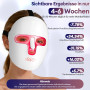 Foreverlily Masque lumineux LED 7 couleurs, appareil de beauté sans fil, masque lumineux LED rechargeable, anti-âge, lignes fine