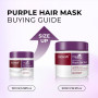 Karseell Masque Cheveux Violet 100ml, Neutralise Les Reflets Jaunes, Répare Les Cheveux Abîmés, pour Cheveux Blonds, Platine, Bl