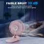 Lepwings Ventilateur portable, mini ventilateur USB rechargeable avec 4 vitesses et 16h d'autonomie, silencieux et pliable, vent