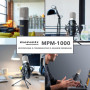 Marantz Professional MPM-1000 - Micro studio à condensateur XLR avec pied de bureau et câble pour le podcast, le streaming, le c